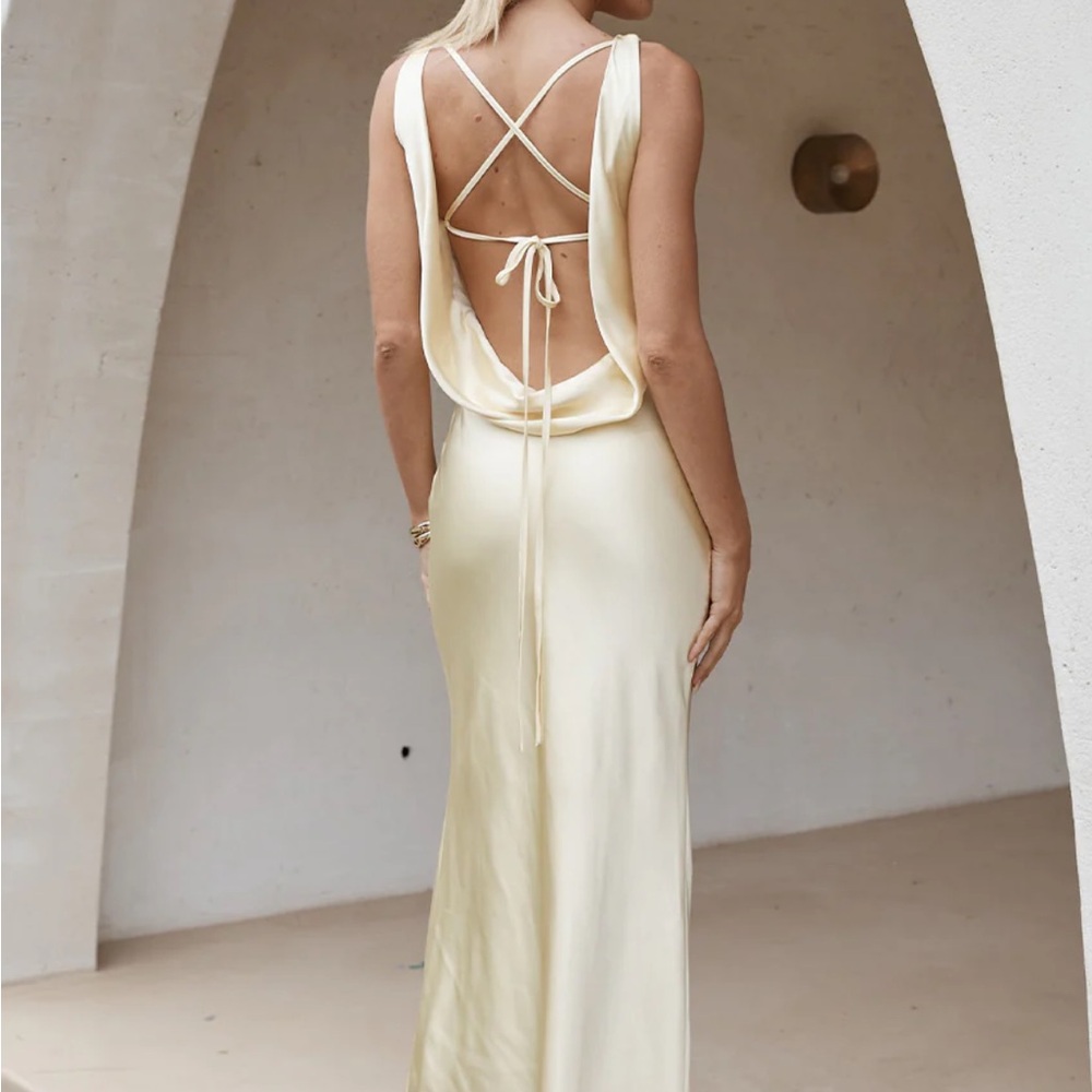 Adair Maxi Dress - Lemon